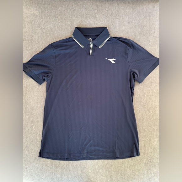 (NWT) Diadora SS Polo Icon features Coolcore fabric Size: M - Picture 2 of 10